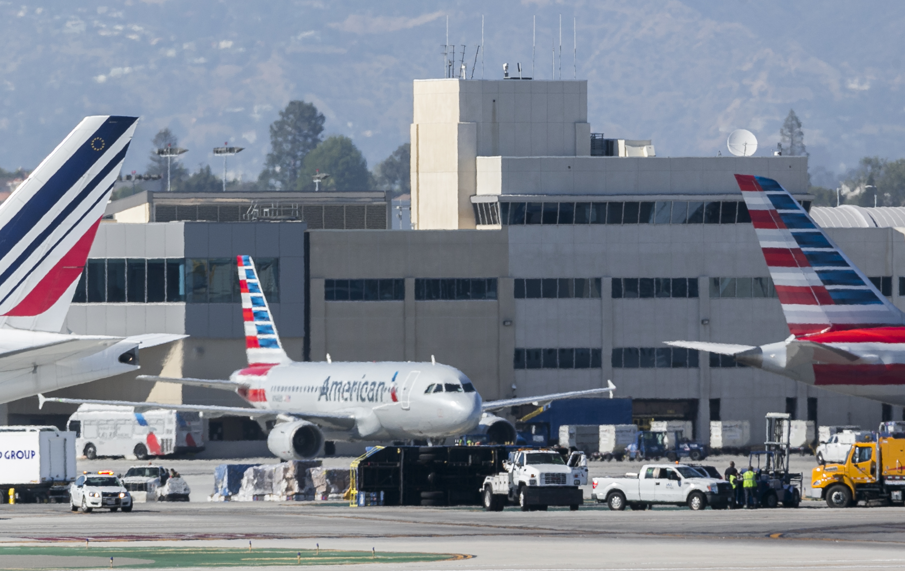 洛杉矶机场美国航空图片