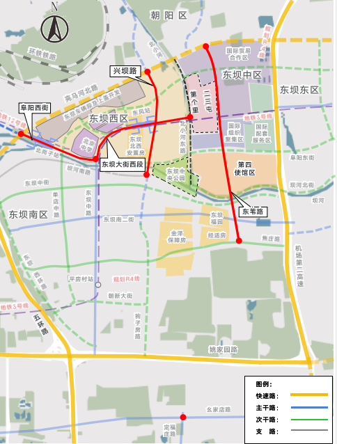 朝阳东坝地区4条道路获批,预计2024年底建成通车!