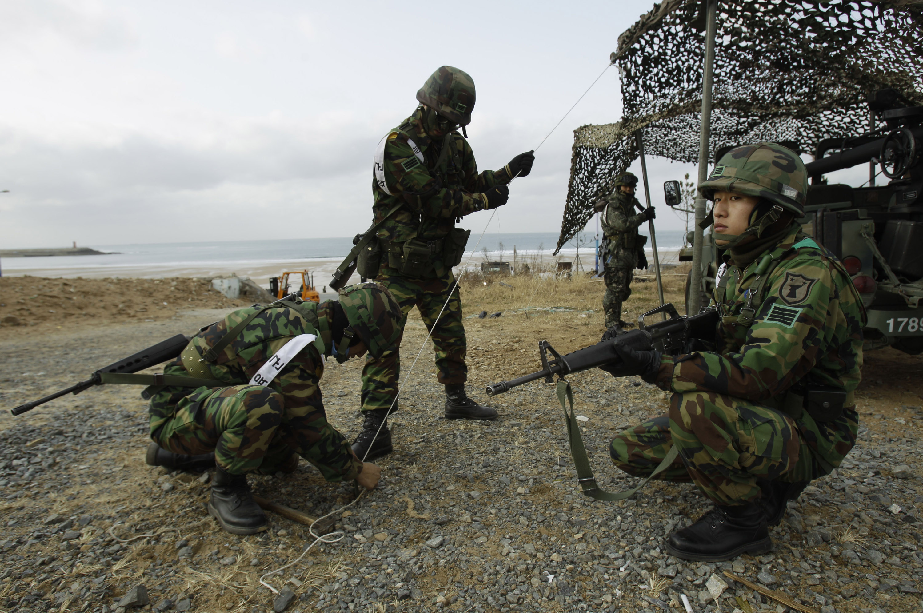 朝鲜特种部队训练图片